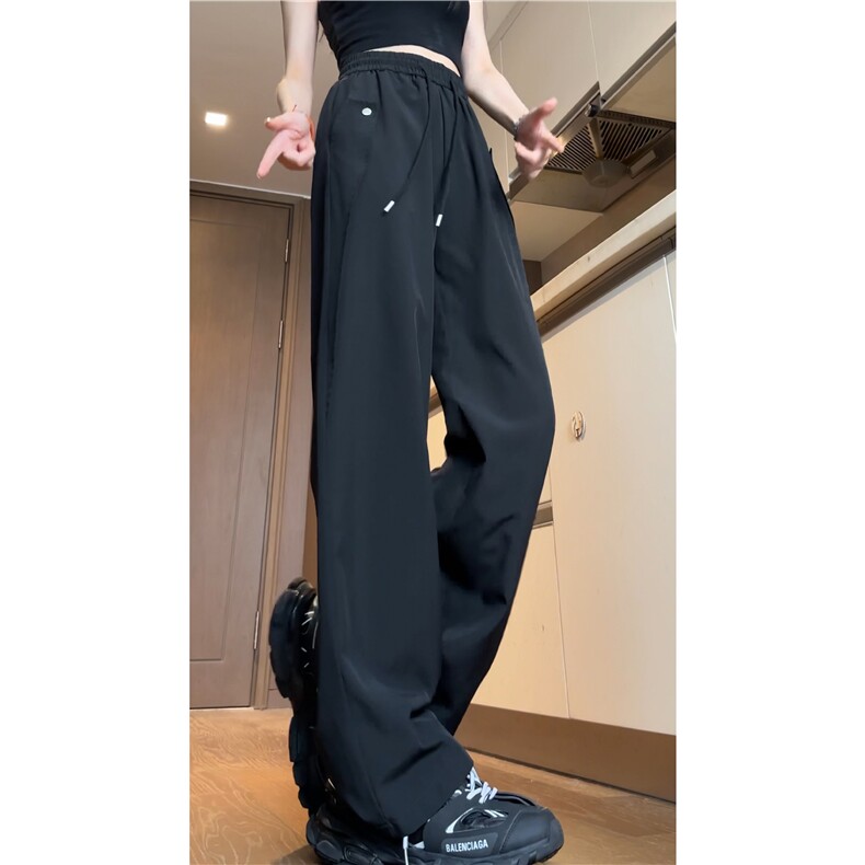 INS夏季潮流透气薄款冰丝垂感宽松休闲裤B315-K24165-特p30控58,男装休闲裤,电商B315