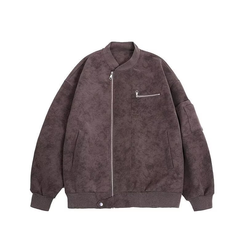 F078-P76皮衣夹克外套男小立领机车服秋季款高级感潮流,男装皮衣,电商B323A