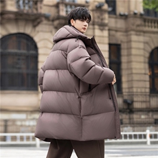 加厚连帽羽绒服冬装新款中长款白鸭绒羽绒外套男9137-P620控1038，男装羽绒服，电商A355（原A415）
