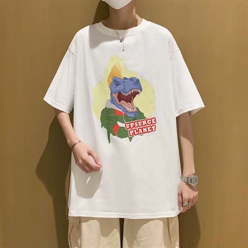 夏季潮牌男士短袖t恤男潮流上衣情侣半袖体恤衫RT20P28图片
