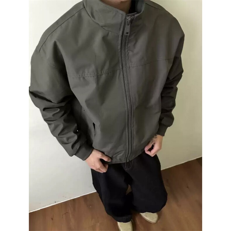 JK02-特P38-尺码M-3XL-三防廓形结构设计宽松短宽飞行员休闲夹克,男装夹克,星座1811B