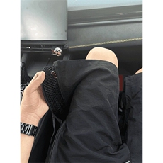 侧拉链尼龙速干运动短裤男夏季潮牌冰丝网眼透气宽松直筒五分裤子，男装牛仔裤，星座1116A（原606A-3）