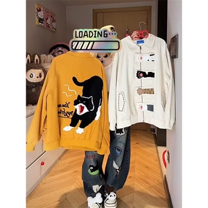 牛仔外套女2025春秋新款韩版炸街宽松百搭刺绣开衬休闲港风上衣潮图片