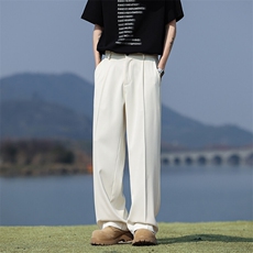 西裤男款2025新款夏季直筒垂感西装裤男士宽松休闲长裤Q818-P35，男装西裤，星座610（原A335）