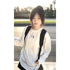 美式高街解构工艺速干长袖T恤衫男女款防晒上衣户外运动骑行服潮，男装防晒衣，电商A486