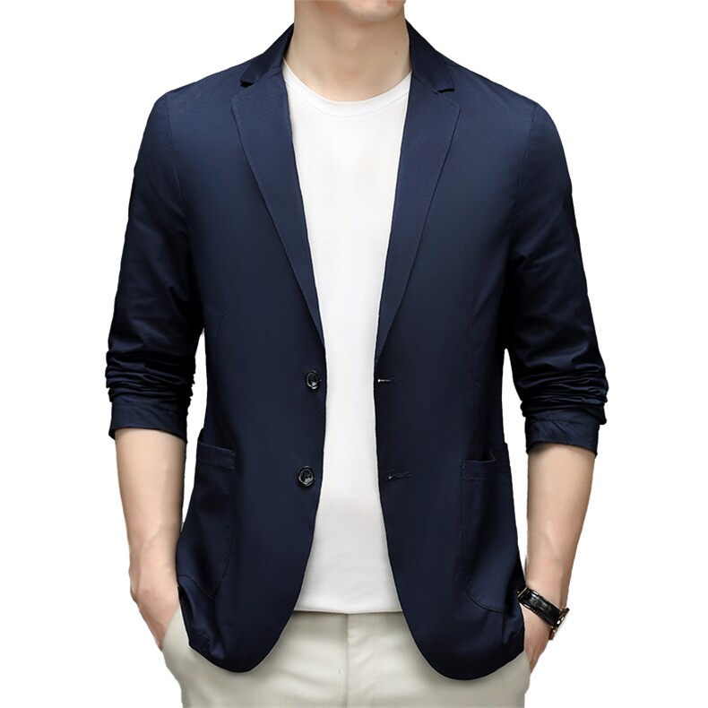 2023秋季新款爸爸西装外套男中老年商务休闲西服MNSA219910-P200,男装西服,电商B212（原钱塘6029）