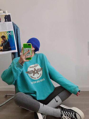 加绒卫衣，女装卫衣/绒衫，尚映