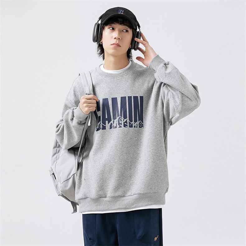 外27-2GANYOU日系印花针织卫衣WY16-P75，男装卫衣，新杭派外27-2