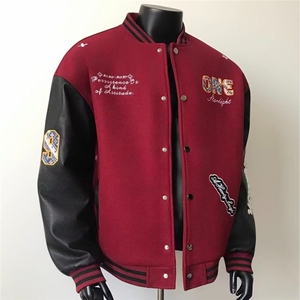 W11105-P73 网图现货 春季新款潮牌美式撞色棒球服外套夹克设计感图片