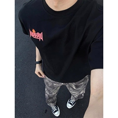 潮牌印花纯棉短袖ZX0208-P22，男装T恤，星座313A(原308A-2)