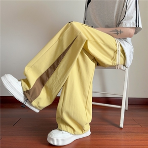 夏季新款美式撞色拼接刺绣设计速干休闲裤B315-K25454-特p35控68,七分裤搭配女夏季女童图片