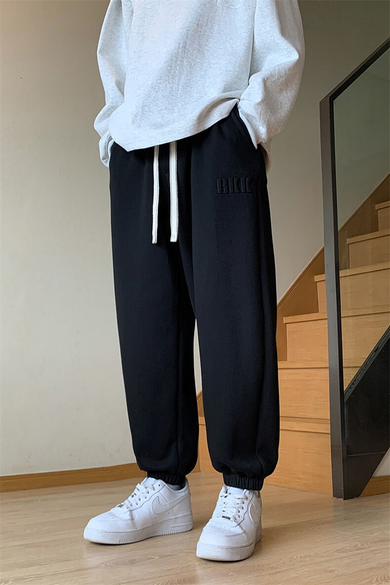 M-8XL新疆棉秋季新款大码束脚潮流休闲裤109-K111-P50,男装休闲裤,星座109