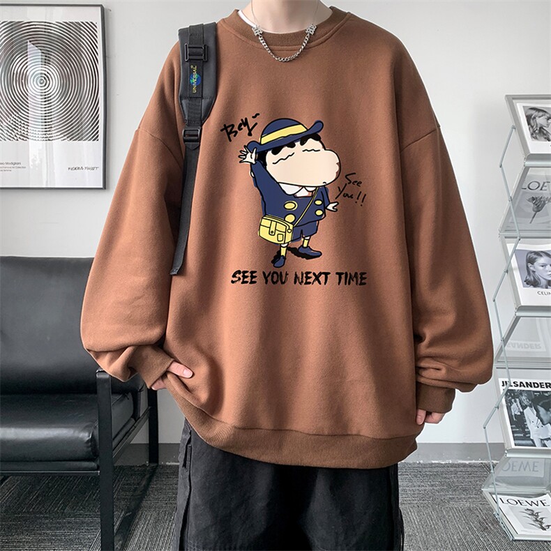 圆领卫衣男大码加厚加绒长袖t恤男S6240-P28加绒款-P33,男装卫衣,电商A040