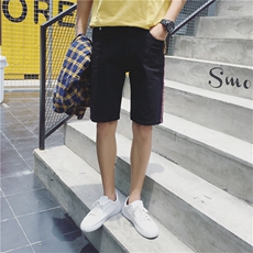K583-P352024夏季风潮流牛仔裤休闲破洞五分裤，男装牛仔裤，星座103A