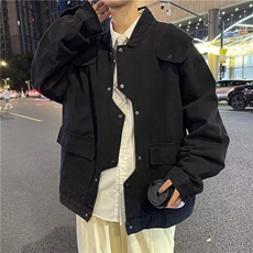 酒红色飞行员夹克男秋季高级感外套欧美高街美式R星冲锋衣JK888，男装夹克，星座1116A-1（原606A）
