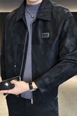 25886-M-4XL-P145店主风秋季机车服男士休闲复古做旧皮衣翻领外套，男装皮衣，电商B255