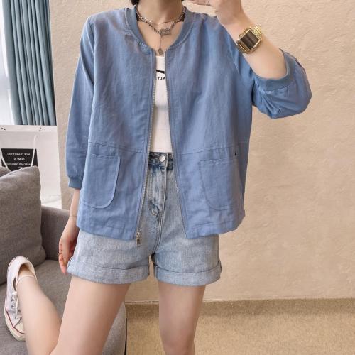 夏装新款麻料外套,女装,瑞丽E人