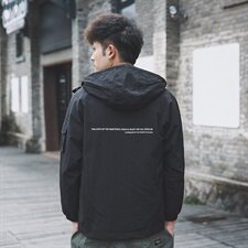 2021外景秋季新日系纯色大码连帽外套工装夹克男J959-P85，男装夹克，电商A001