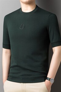 圆领长袖上衣男士春秋季2023新款潮牌卫衣时尚印花中年春装男图片