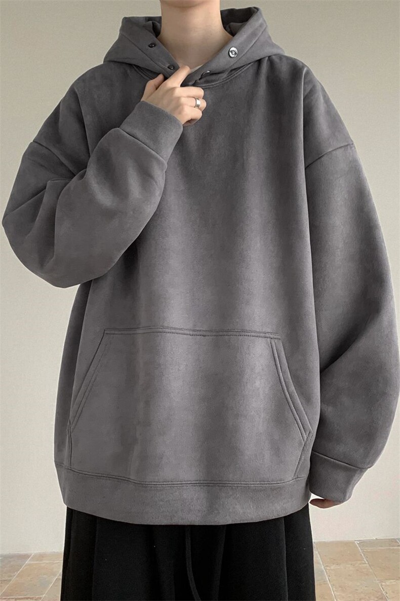 重磅oversize连帽卫衣男潮牌加绒美式复古宽松大码情侣外套上衣服,男装卫衣,星座1303B