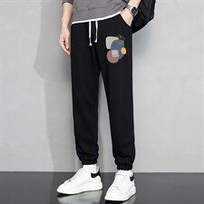休闲裤男22秋冬新款舒适百搭运动裤潮牌修身工装裤学生卫裤Z909，男装休闲裤，星座815-2