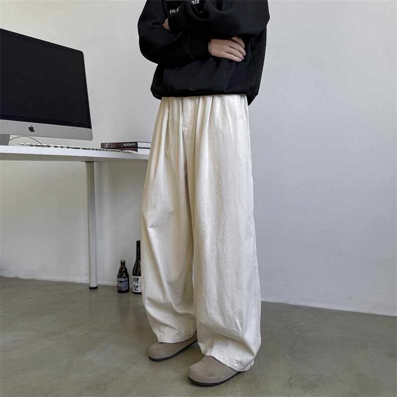 美式街头牛仔裤男秋冬直筒长裤百搭宽松休闲阔腿裤子N0135-P55,男装牛仔裤,星座308B-1