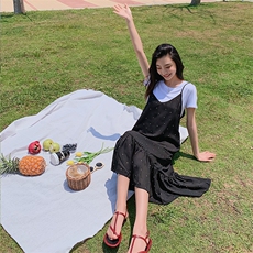 大货已出小吊带黑色百搭连衣裙262A-S063-P75-K118，女装连衣裙，Yologo
