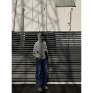 2024/直筒牛仔裤cleanfit高街蓝色拖地裤1005-3-SGN0039-P65控88图片