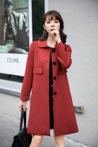 春装订货款、空气层面料风衣外套M到XXL，女装风衣，拉思维加丝