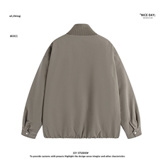 平铺~新标90白鸭绒冬季拼料立领美式羽绒服外套E125/P278，男装羽绒服，电商B331