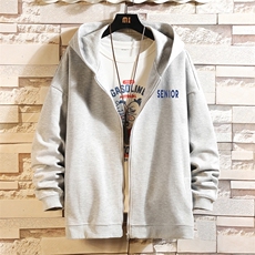 KS21120-P38连帽开衫卫衣男运动外套大码班服砖墙挂拍，男装卫衣，电商A040A