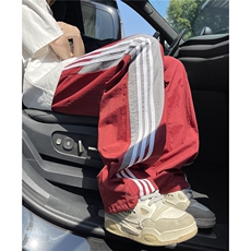 XZ612-K789-P55控79夏季伞兵裤运动街舞休闲裤侧边三条杠速干裤，男装休闲裤，星座612