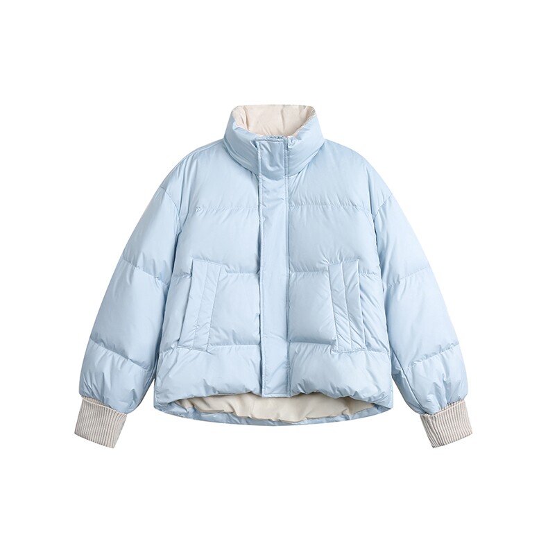 2025冬款拼色下摆抽绳羽绒服--1311控价298,男装羽绒服,电商S012（CATTEE）