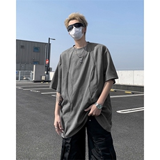 2024夏季新款潮牌宽松百搭上衣小众设计感短袖T恤男现货T1710-P32，男装T恤，星座512-4