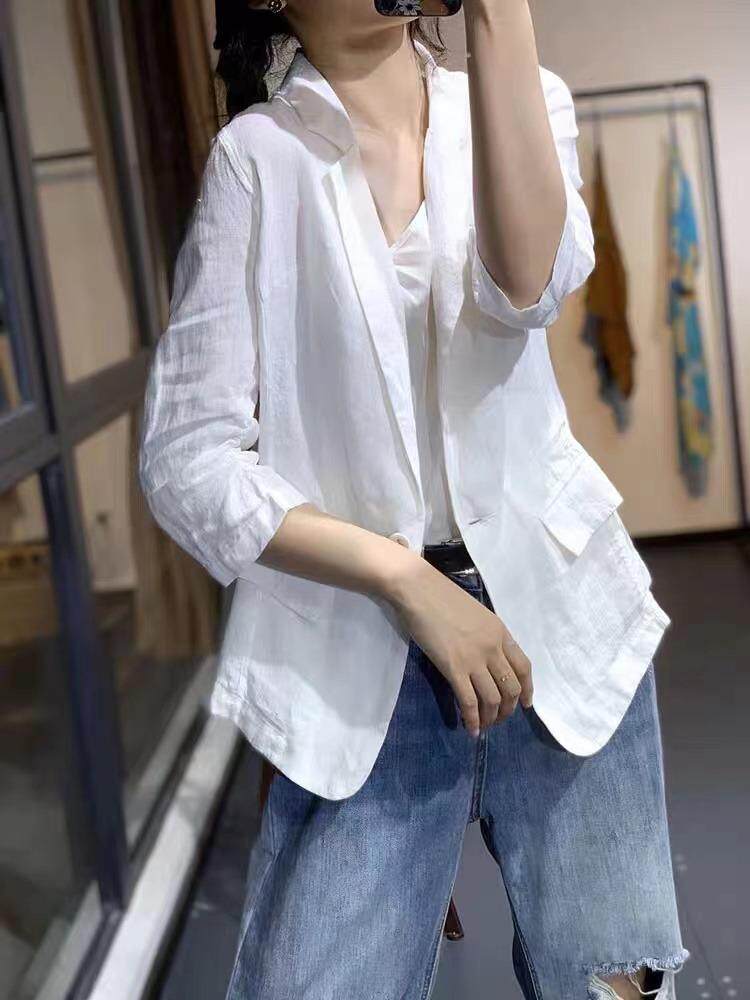 春季亚中袖西装，女装西装，维茜