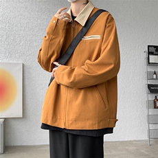 8XL-M水洗做旧帆布短款夹克男款vintage美式复古工装外套JK003P98，男装夹克，电商B312