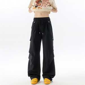 美式阔腿降落伞兵工装裤男夏季冰丝薄款防晒冲锋登山裤子KZ055P50图片