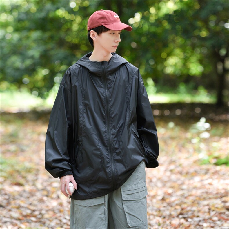F8077/P60防晒指数UPF50+有报告防紫外线防晒服男外套防晒衣,男装防晒衣,电商A141
