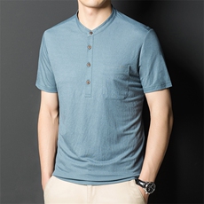 纯棉T恤短袖男2023夏季潮流半袖圆领上衣服BL8008-P60，男装T恤，星座1105-3