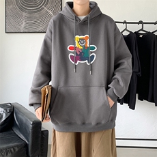 L2475P48秋冬新款卫衣男装宽松港风日系外套连帽衣服宽松卫衣，男装卫衣，星座510A-1