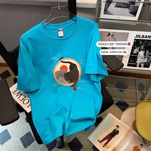 男圆领T恤宽松短袖T0506P30图片