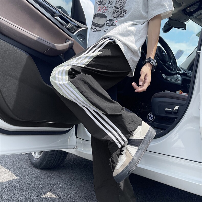 新款多巴胺速干休闲裤男士潮流宽松直筒运动裤,男装休闲裤,星座410-6（原星座1304-1）