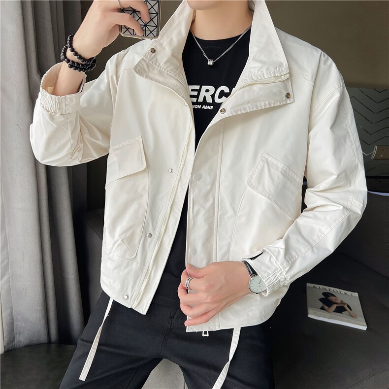 2025店主风秋季新款立领日系简约休闲夹克上衣外套男22019-P120,男装夹克,电商A413
