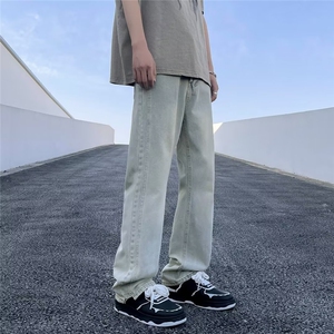 美式牛仔裤男春秋新款休闲直筒裤M882P38图片