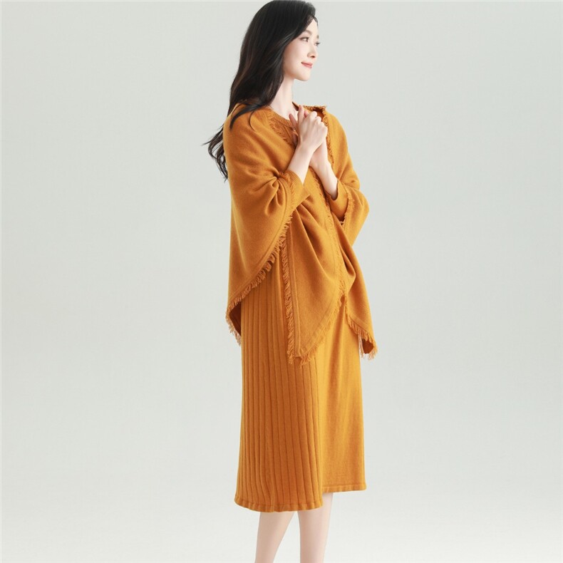 2025秋冬百搭时尚简约大披肩舒适百搭，披肩，雅之冉羊绒