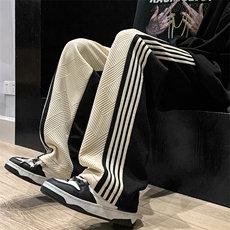 青少年休闲裤男春秋季新款宽松直筒阔腿长裤子XK66252特批40，男装休闲裤，电商A042