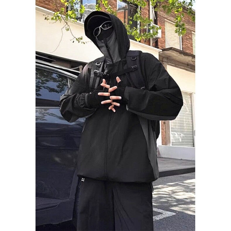 防晒衣男款夏季薄款防紫外线运动冲锋衣痞帅连帽外套FY125,男装防晒衣,星座1116A（原606A-3）