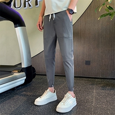 秋季新款休闲裤男士修身小脚裤简约百搭男生裤子潮901K326p45，男装休闲裤，星座901