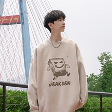 抖音得物高品质海绵宝宝麂皮绒宽松圆领卫衣wyjp5621-特p35控69，男装卫衣，星座605(原A050)