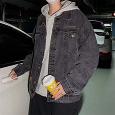 秋季复古牛仔外套男士韩版潮流宽松夹克JK607-P45，男装工装外套，星座208-5